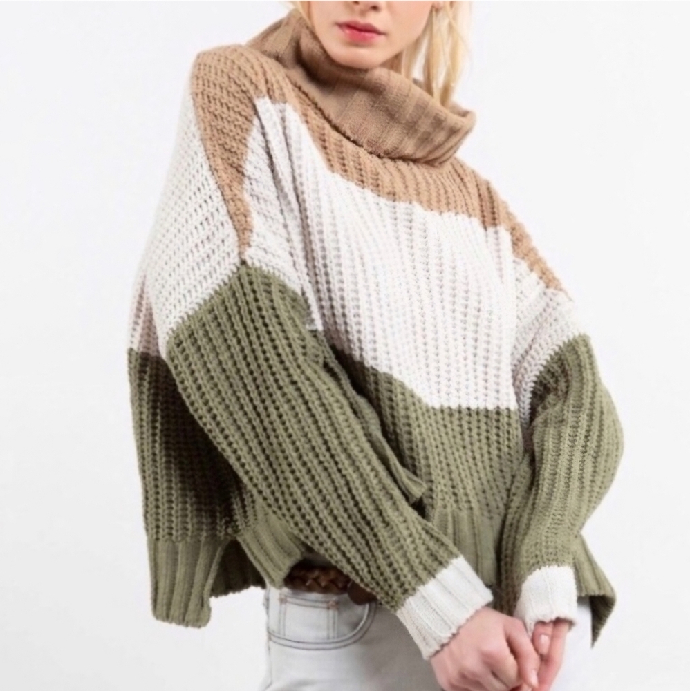 POL cowl neck sweater